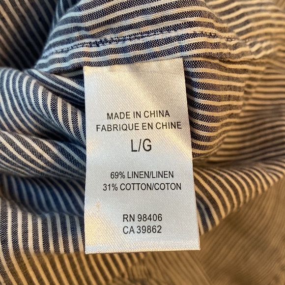 Theory Linen Blend Button Down - Picture 6 of 6